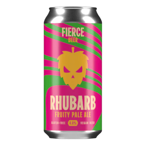 Fierce Beer Fierce Rhubarb Fruity Pale Cans 12x440ml